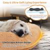 Washable Fluffy Human Dog Bed with Soft Blanket and Plump Pillow