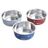 Dog Bowl Cat Bowl For Food And Water, Stainless Steel Pet Feeding Bowl, Durable Non-Skid Insulated Heavy Duty With Rubber Bottom For Medium Large Dogs